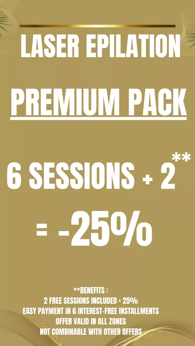 promo pack 6+2 épilation laser definitive