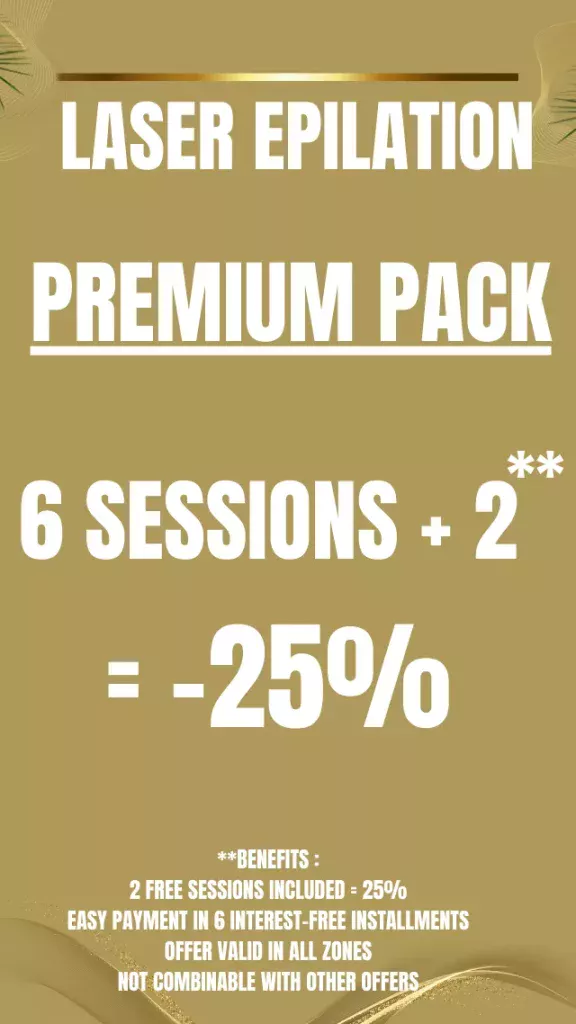 promo pack 6+2 épilation laser definitive