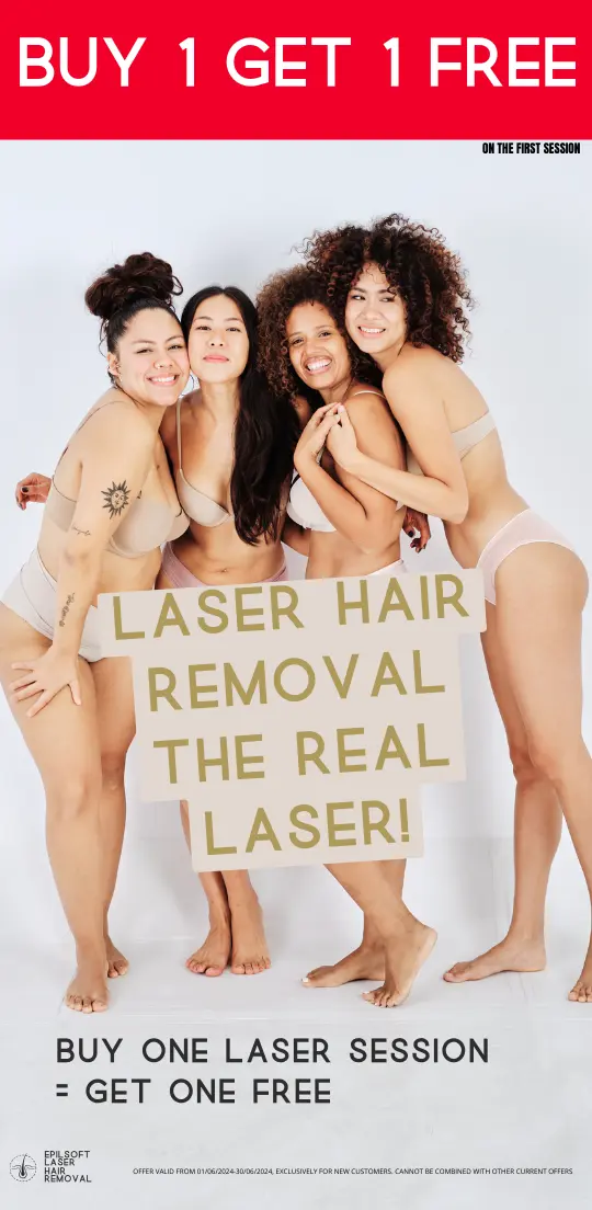 laser hair removal 1+1 Free