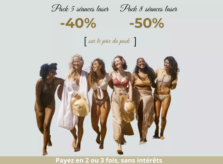 Promotion épilation laser jambes complètes mobile