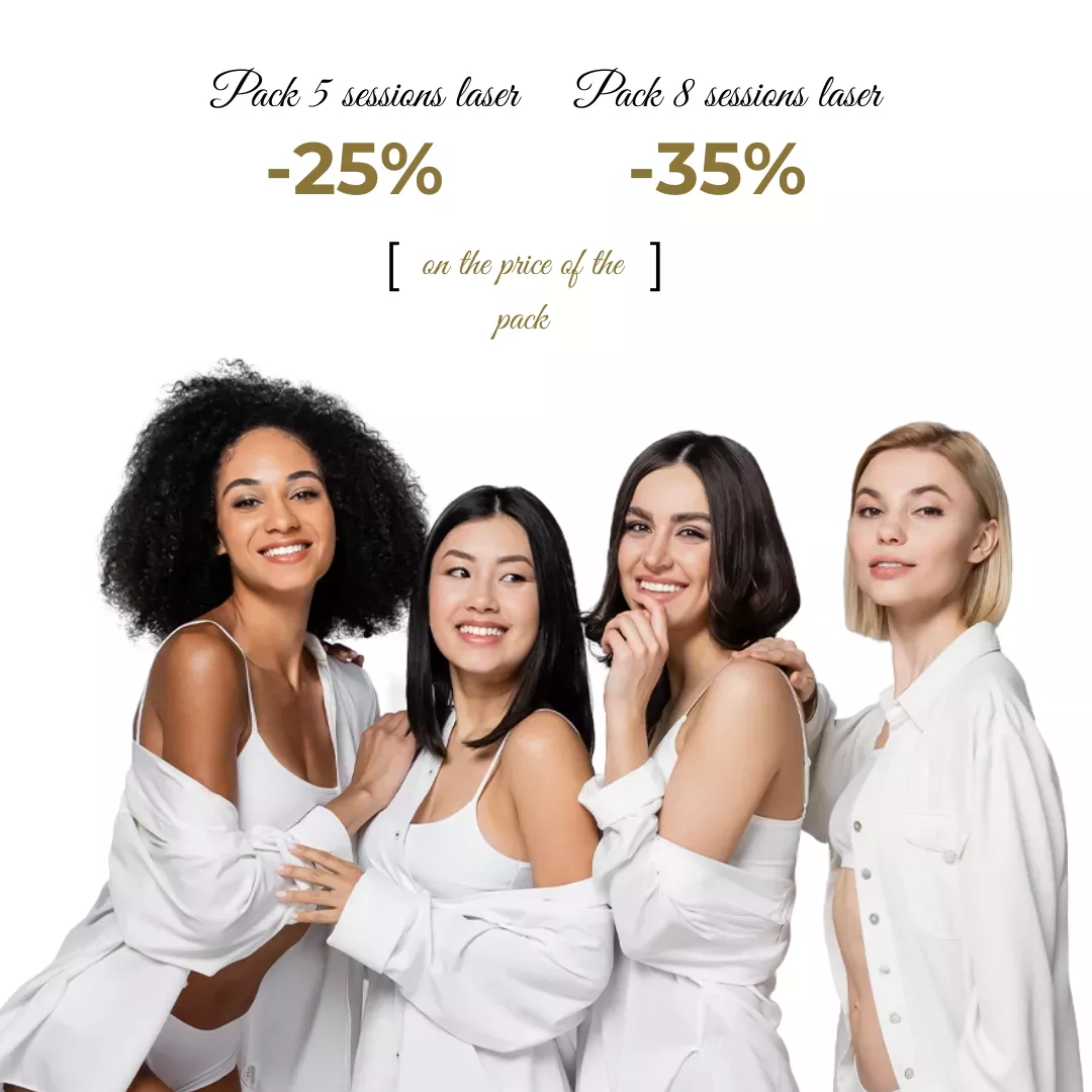 Laser facial hair removal promotion - mobile view