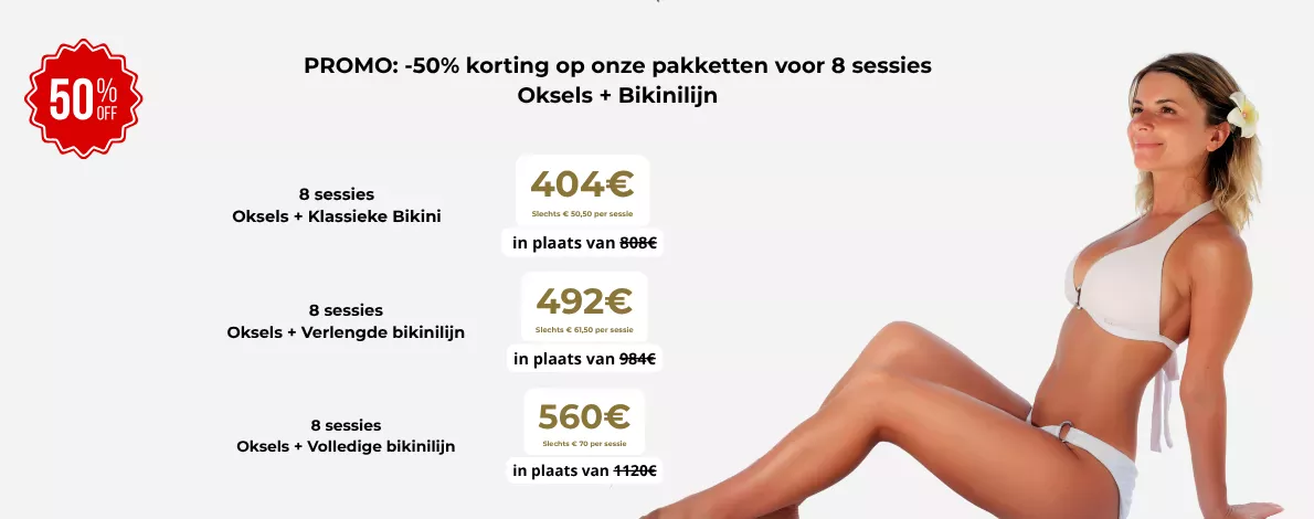 Epilsoft Promotie: 8 lasersessies met -35% korting