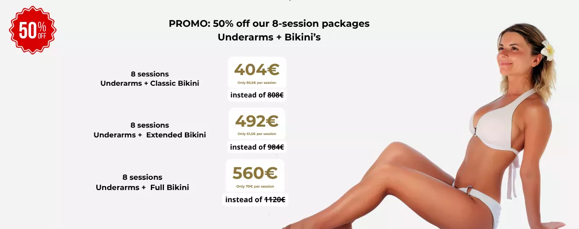 Epilsoft Promotion: 8 laser hair removal sessions at -35%