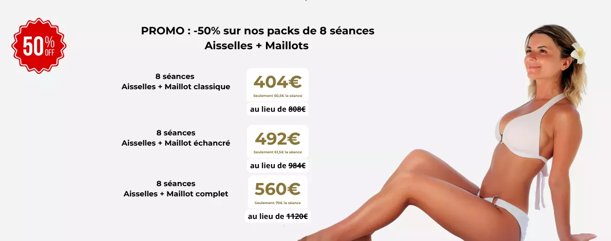 Promotion Epilsoft : 8 séances d'épilation laser à -35%