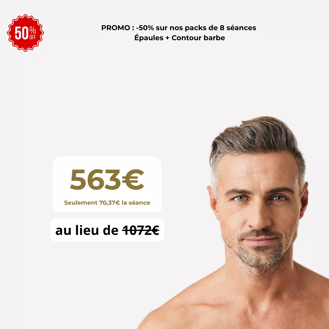 Promotion épilation laser visage - vue mobile